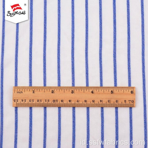 Disesuaikan Soft Hand Feel Polyester Stripe Fabric